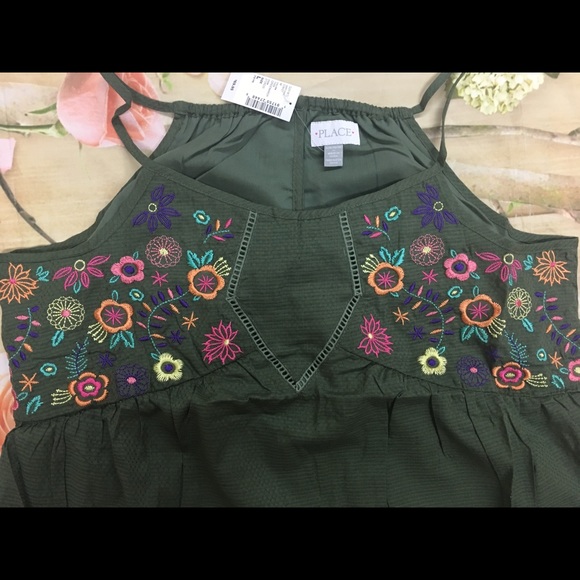 Women's children's Place embroidered dress sz L - Picture 3 of 6